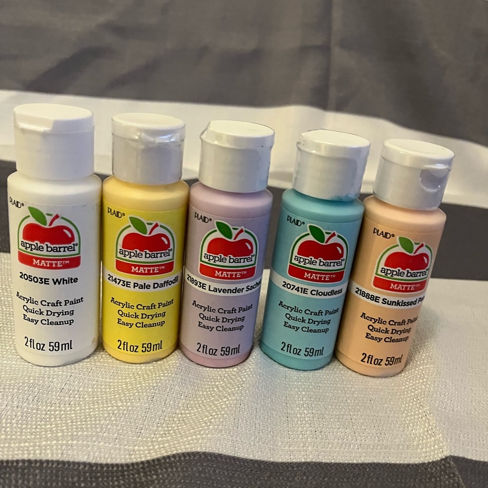 Apple Barrel Matte Acrylic Craft Paint Set of 9